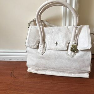 NEW Cole Haan large white leather purse.  Classic style!  Was a gift. 🤗💕